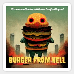 Burger From Hell Sticker